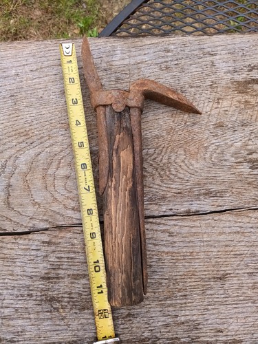 Antique hand forged log - antique,
