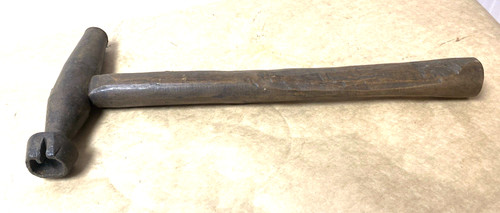 Vintage log marking hammer - log,
