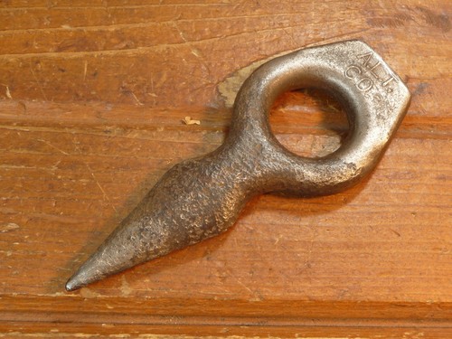 Vintage log dog logging spike - log,
